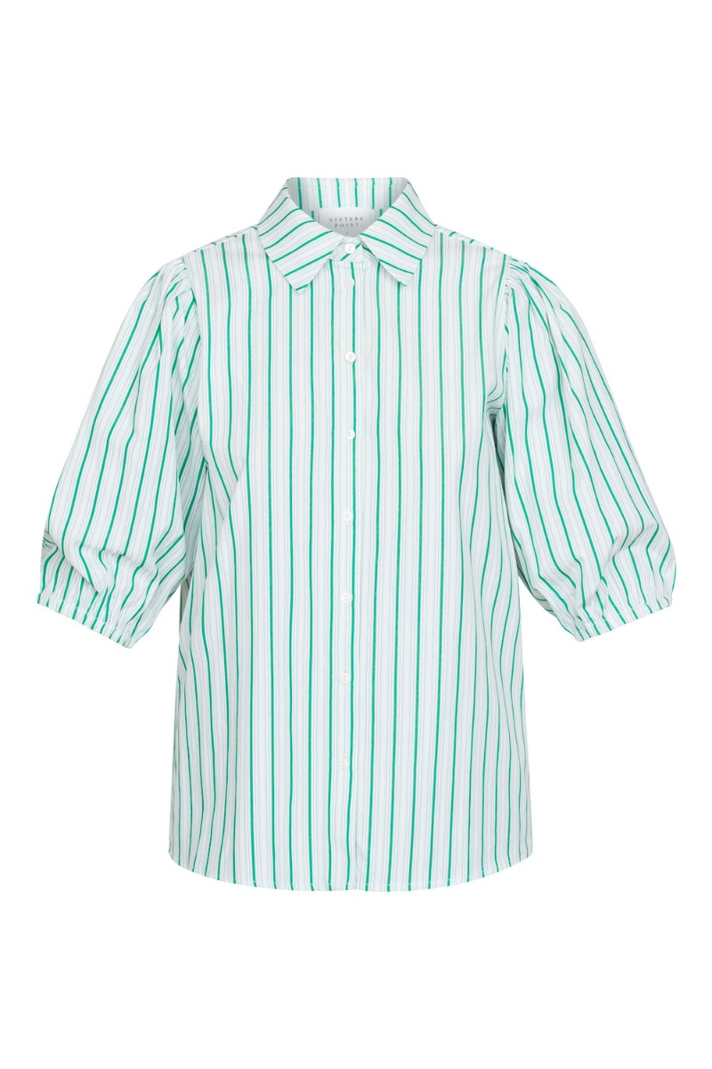 Skjorte   Vibby Sh6   Cream Green fra Sisters Point