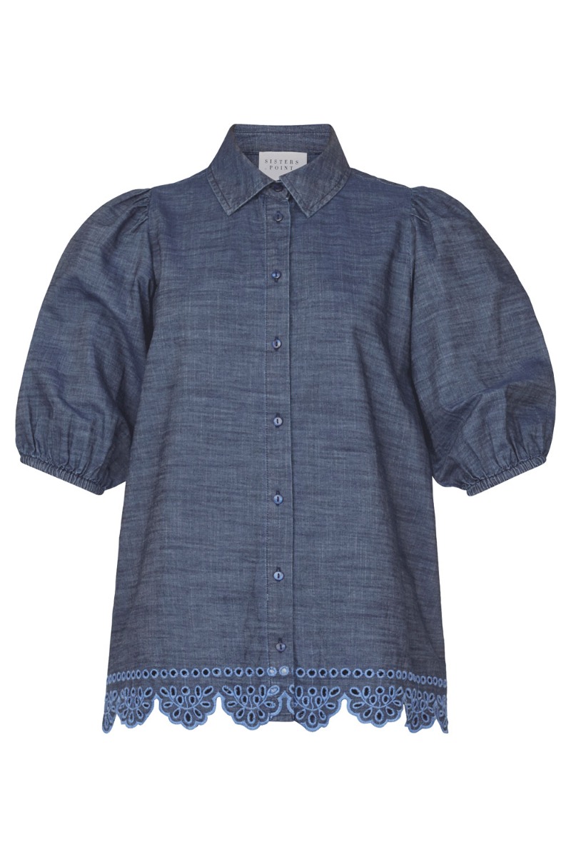 Skjorte   Vibby Shirt   Denim fra Sisters Point