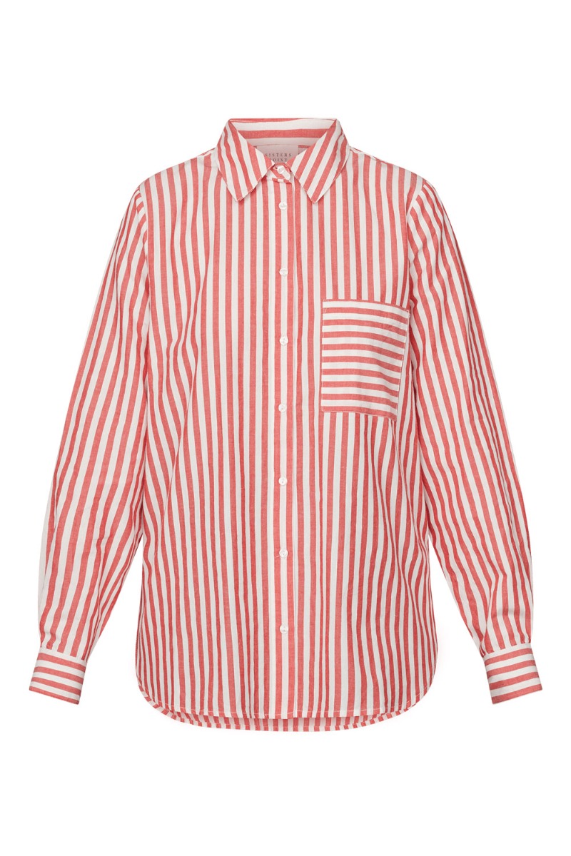 Skjorte   Virra Sh3   Red White fra Sisters Point
