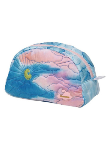 Toilettaske   Makeup Bag Medium Moonshine Blue   Blå Lyserød fra Maanesten
