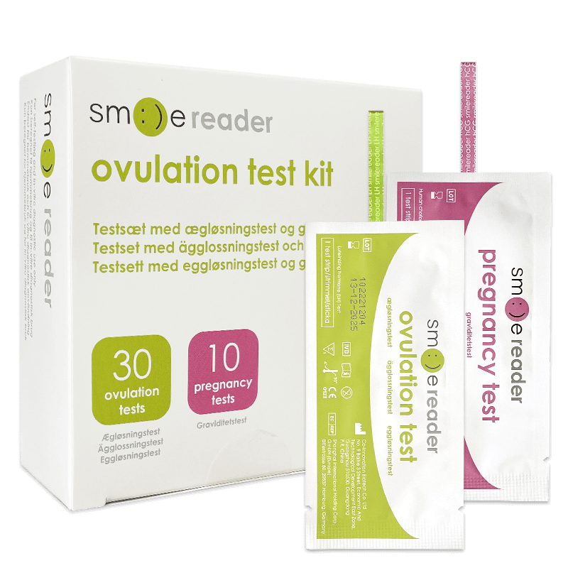 Smile Reader   Testsæt Med ægløsningstest Og Graviditetstest fra Babyplan