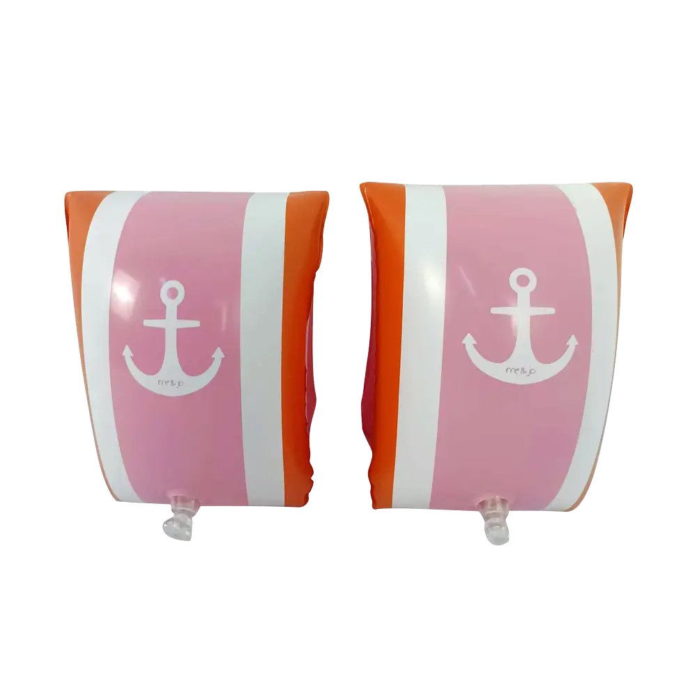 Badevinger I Pink Og Brun   Swimming Armbands In Pink And Brown fra Me&jo