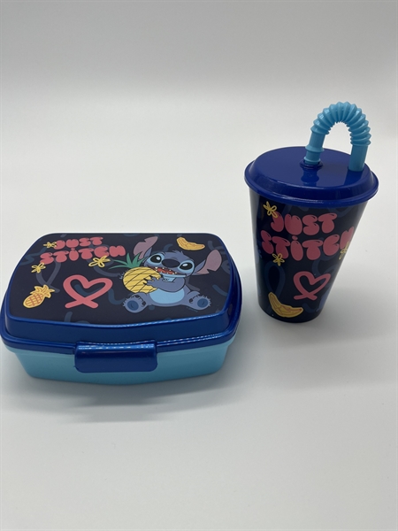 Madkasse Og Kop Med Stitch fra Stor