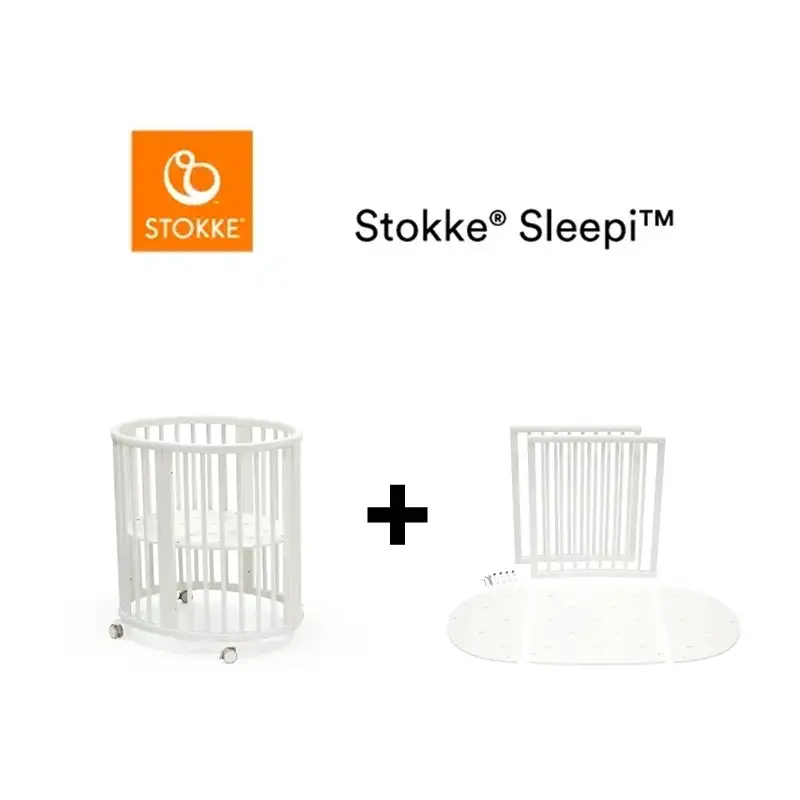 Sleepi V3 Inkl. Forlænger   Hvid fra Stokke