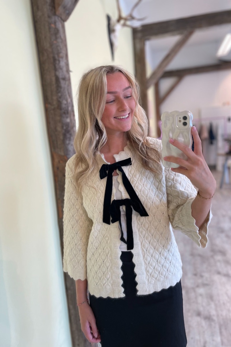 Y.a.s   Cardigan     Egsa 3 4 Knit Cardigan S.   Birch fra Yas