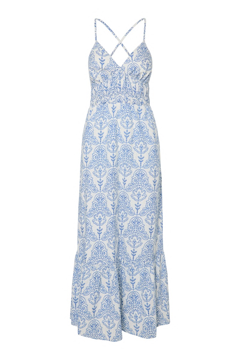 Y.a.s   Kjole   Cinni Sl Ankle Dress S.   Star White (levering Midt Maj) fra Yas
