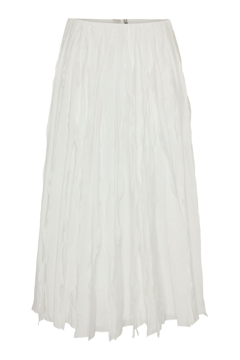 Y.a.s   Nederdel     Siri Hw Long Skirt   City Star White fra Yas