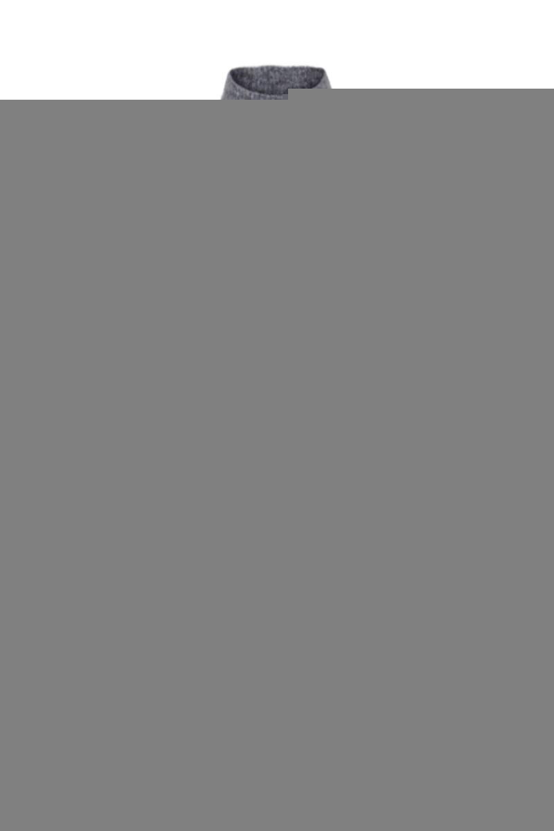 Y.a.s   Strik     Balis Ls High Neck Knit S.   Medium Grey Melange fra Yas