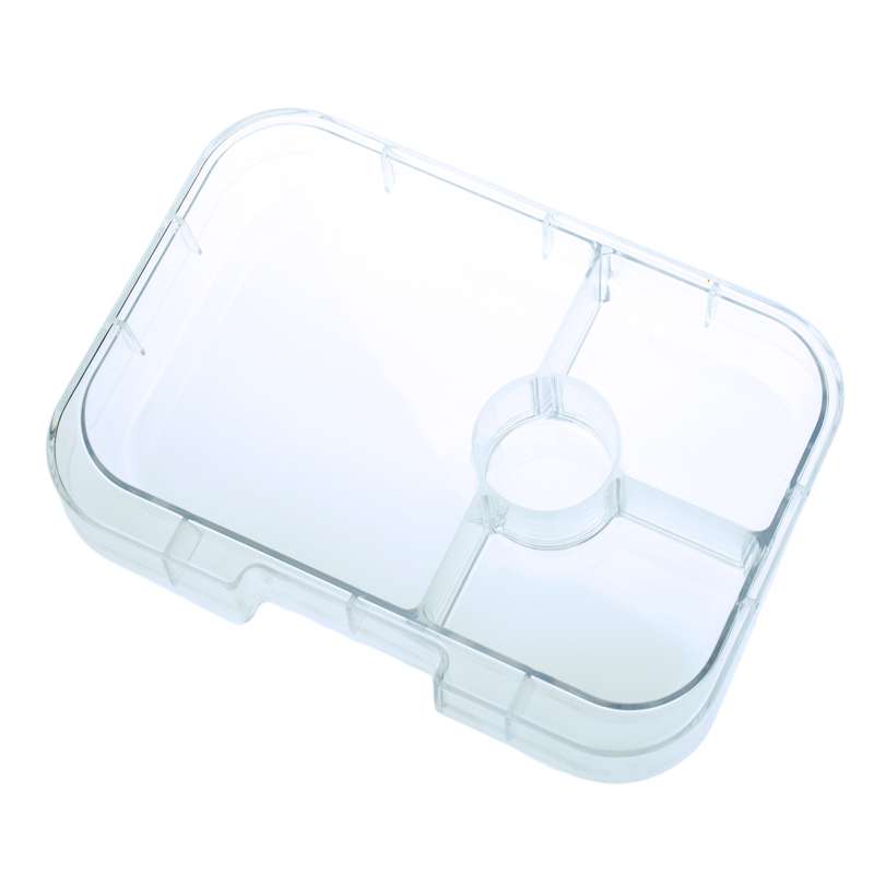Indsatsbakke   Panino Tray   4 Rum   Transparent fra Yumbox