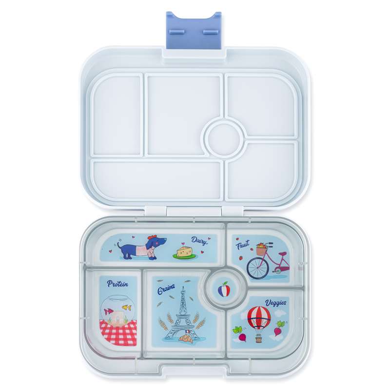 Madkasse   Original   6 Rum   Hazy Gray Paris fra Yumbox