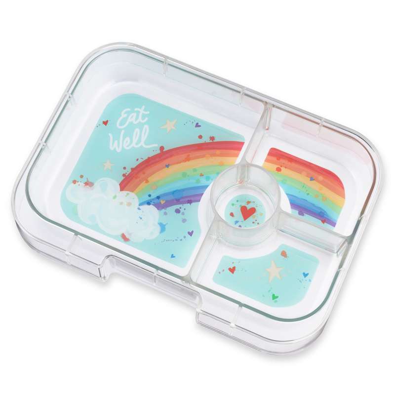 Indsatsbakke   Panino Tray   4 Rum   Rainbow fra Yumbox