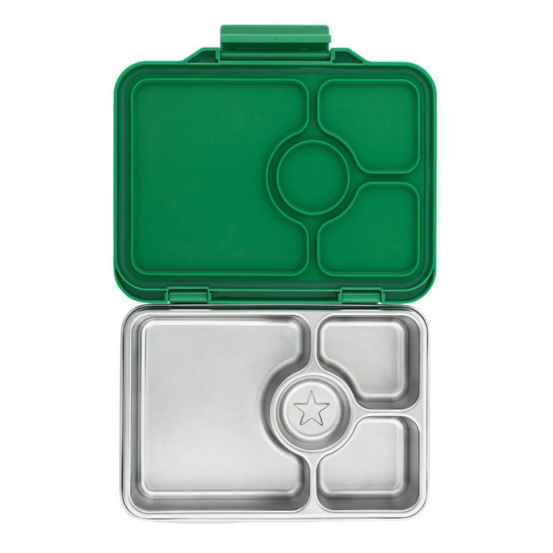 Madkasse   Presto Stainless Steel   4 Rum   Pomme Green fra Yumbox
