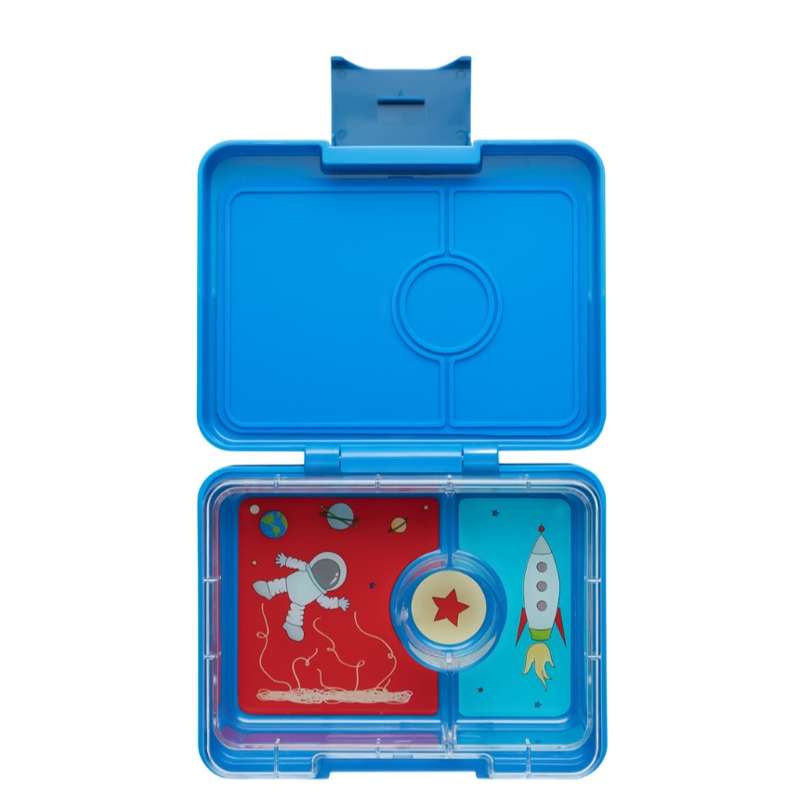 Madkasse   Minisnack   3 Rum   Surf Blue Rocket fra Yumbox