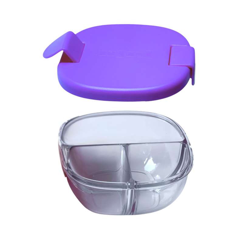 Snackbowl   3 Rum   Hazy Purple fra Yumbox