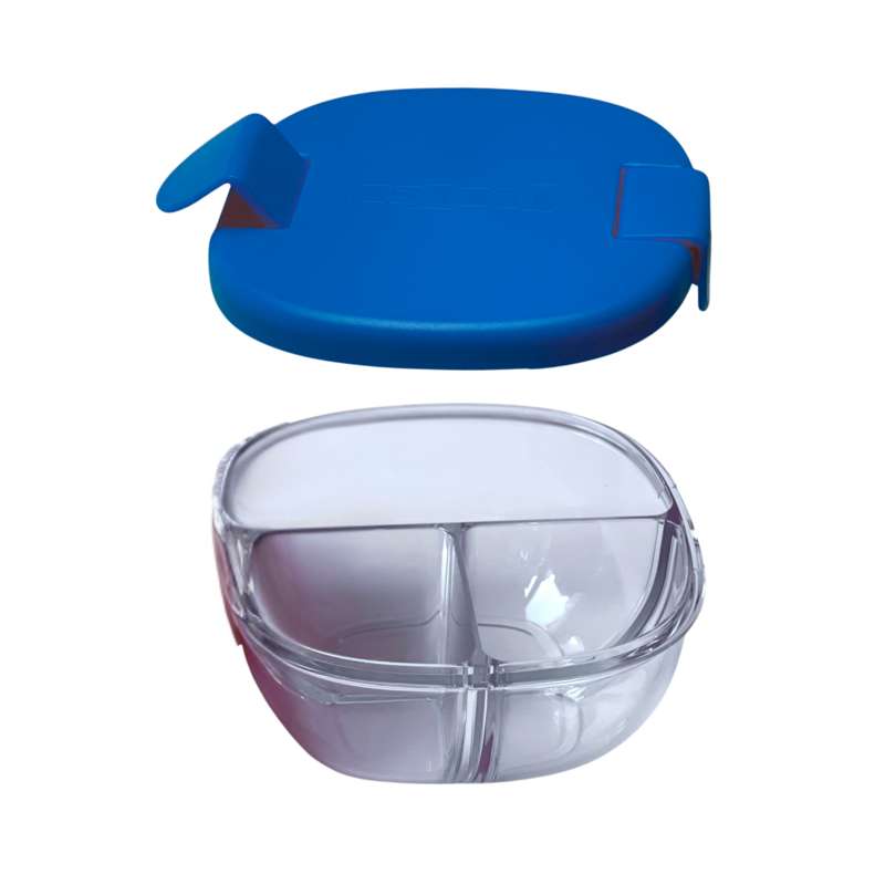 Snackbowl   3 Rum   Navy Blue fra Yumbox