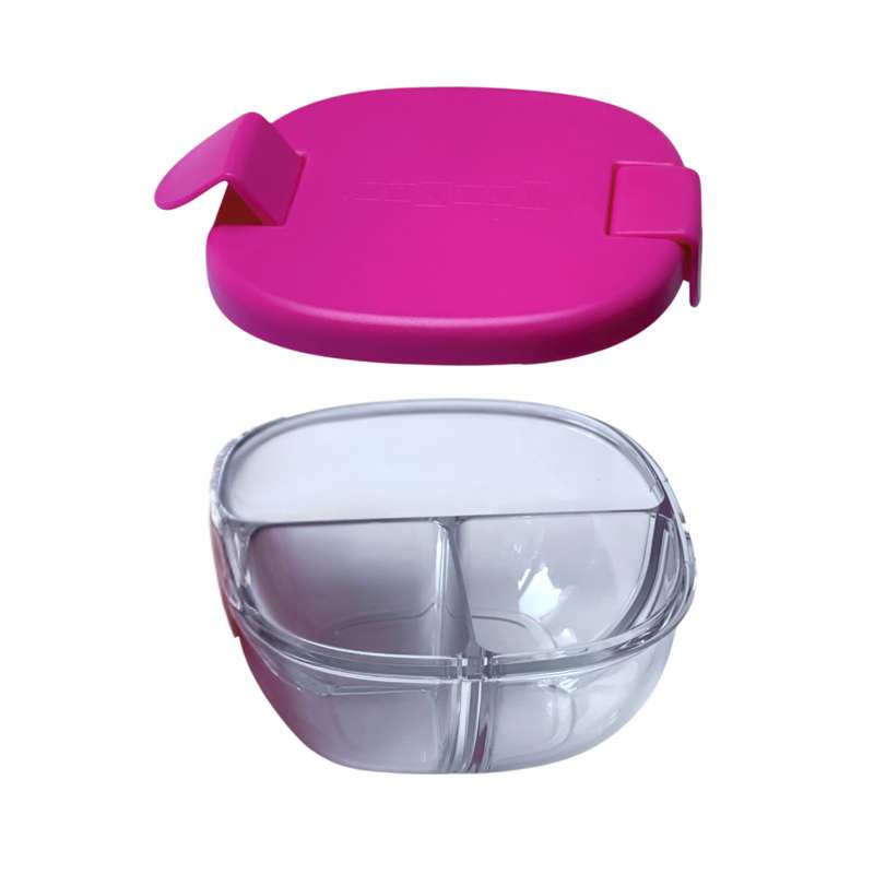 Snackbowl   3 Rum   Raspberry Pink fra Yumbox