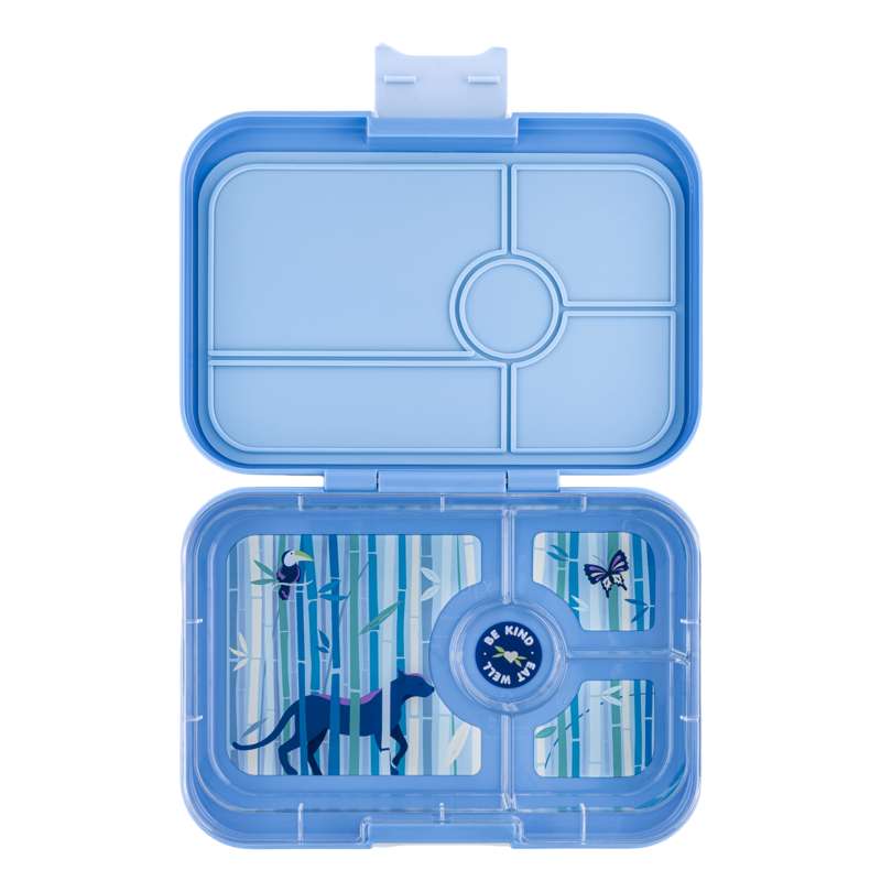 Madkasse   Tapas Xl   4 Rum   Hazy Blue Panther fra Yumbox