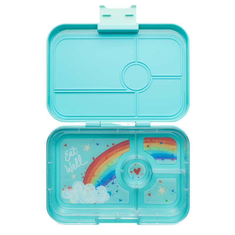 Madkasse   Tapas Xl   4 Rum   Antibes Blue Rainbow fra Yumbox