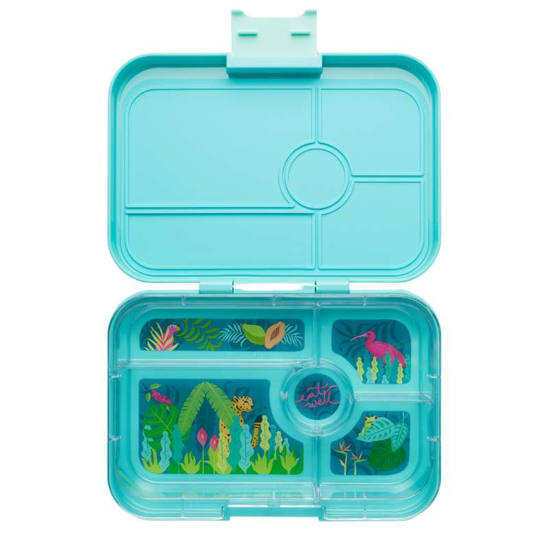 Madkasse   Tapas Xl   5 Rum   Antibes Blue Jungle Pastel fra Yumbox