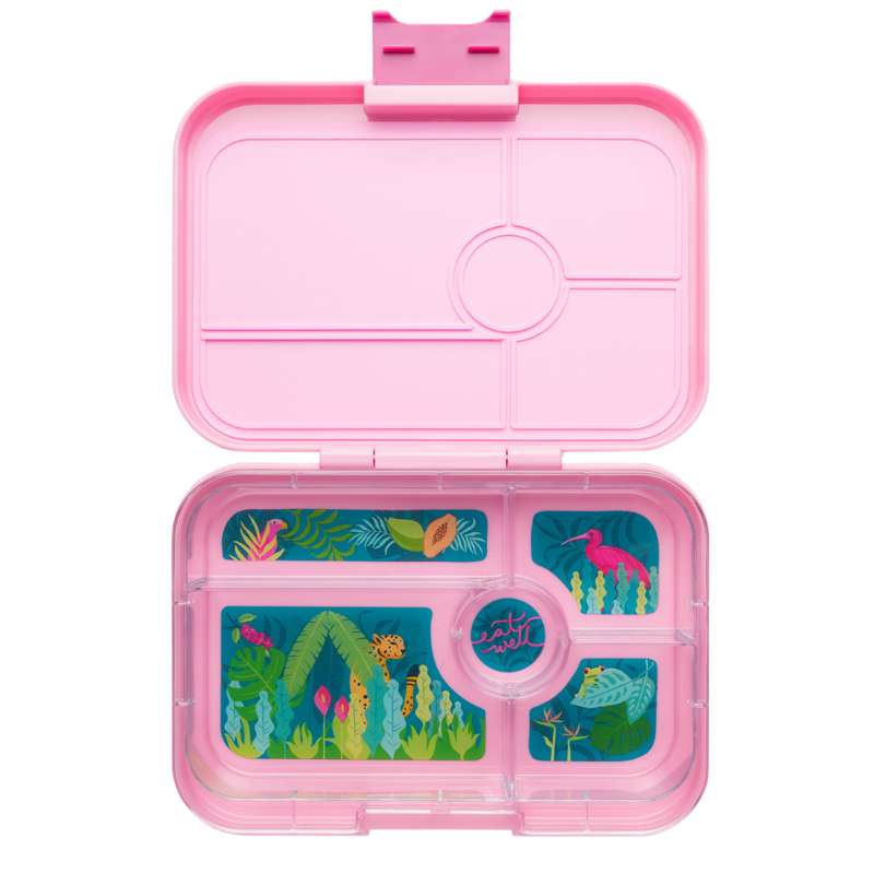 Madkasse   Tapas Xl   5 Rum   Capri Pink Jungle Pastel fra Yumbox