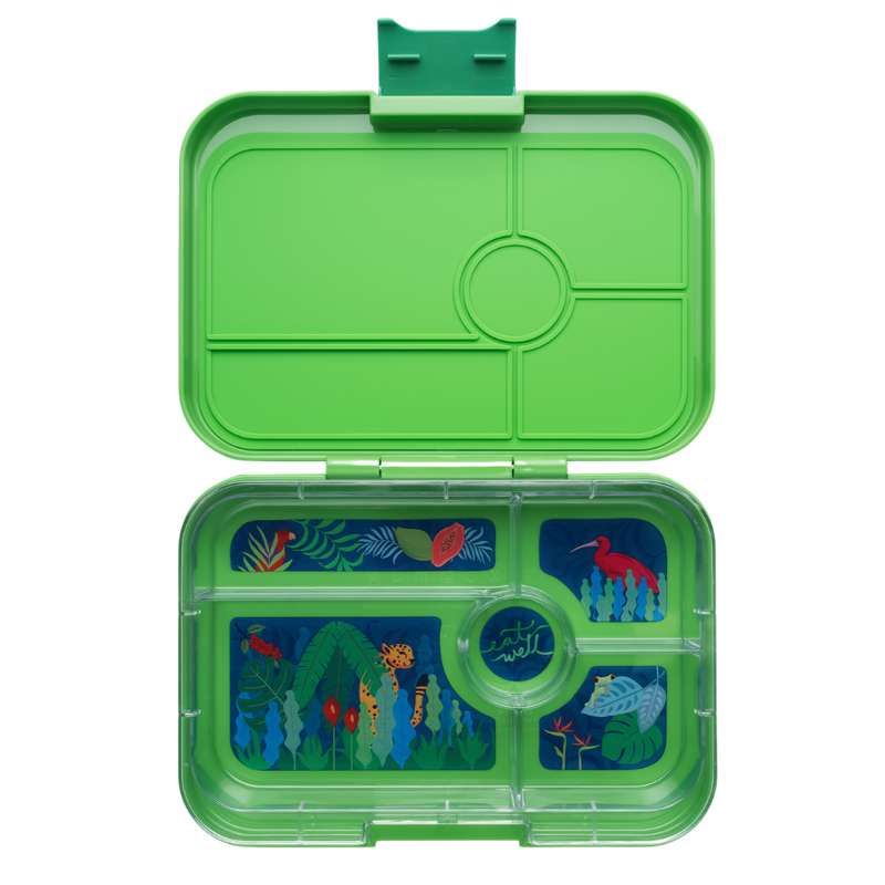 Madkasse   Tapas Xl   5 Rum   Jurassic Green Jungle fra Yumbox