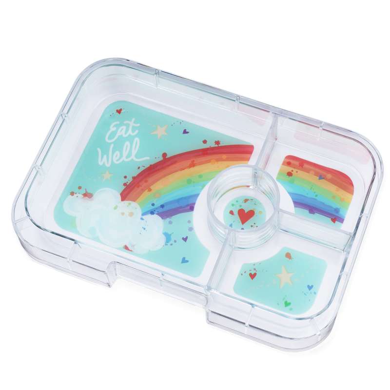 Indsatsbakke   Tapas Tray   4 Rum   Rainbow fra Yumbox