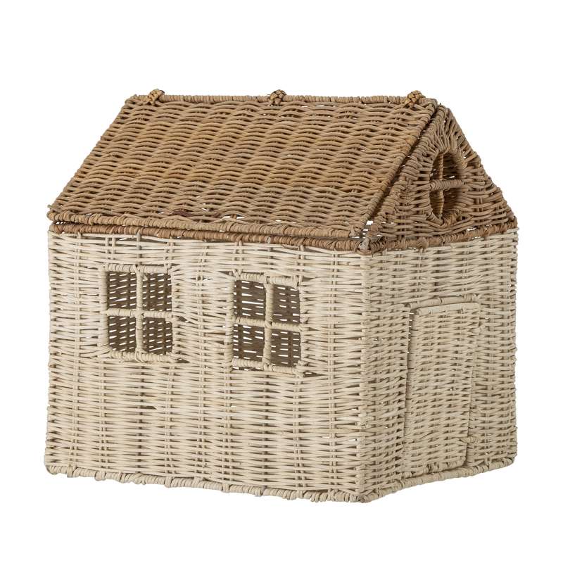 Sigga Dukkehus M. Låg   Rattan   Natur fra Bloomingville